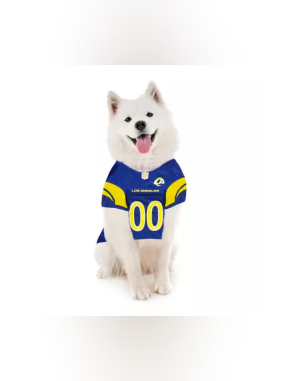 Pets First Los Angeles Rams Mesh Dog Jersey 00 Official NFL Pup Fan GUC